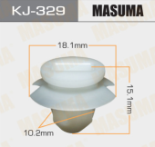 Клипса автомобильная MASUMA KJ-329 *