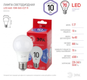 Лампа светодиодная ЭРА LED A6010W865E27 R, груша, 10Вт, хол, E27 Б0045324
