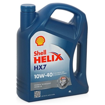 Масло моторное SHELL HX7 10W-40 SN/CF 4л (П/С) 