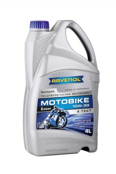 Масло моторное RAVENOL для мотоциклов Motobike 4T Ester 10W-30 4л 