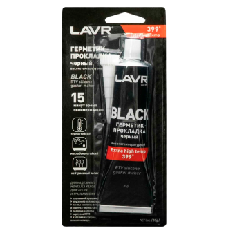 Герметик-прокладка LAVR черный высокотемпературный 85г