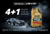 Акция 4+1 на масла Ravenol 2024