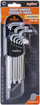 Набор ключей  TORX-профиль 9 пр. TT10 - TT50  OMBRA