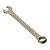 Ключ рожково-накидной 17 мм (желтый цинк) ЕРМАК
