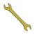 Ключ рожковый 13 х 14 мм (желтый цинк) ЕРМАК*