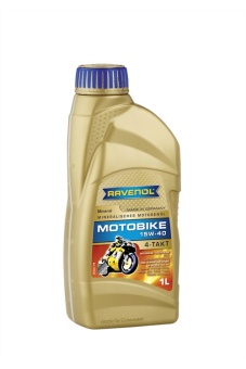 Масло моторное RAVENOL для мотоциклов Motobike 4T mineral 15W-40 1л 