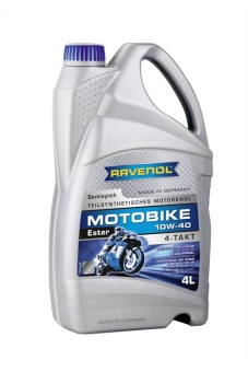 Масло моторное RAVENOL для мотоциклов Motobike 4T Ester 10W-40 4л