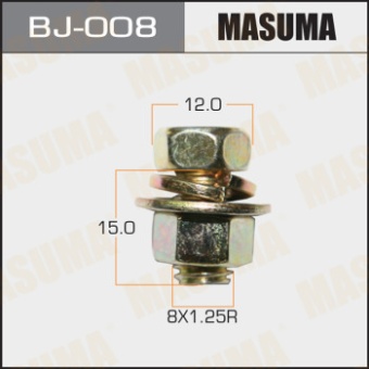 Болт с гайкой MASUMA BJ-008 M8х15х1,25 (набор 4шт)